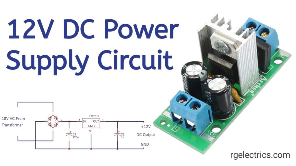 12V DC Power Supply using LM7812 IC