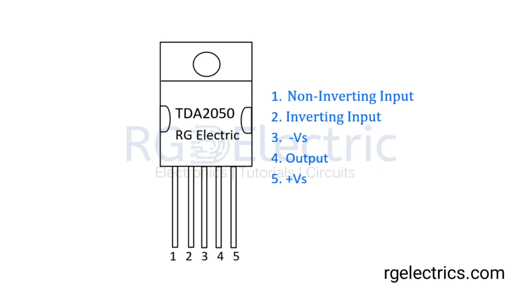 TDA2050 Pinout