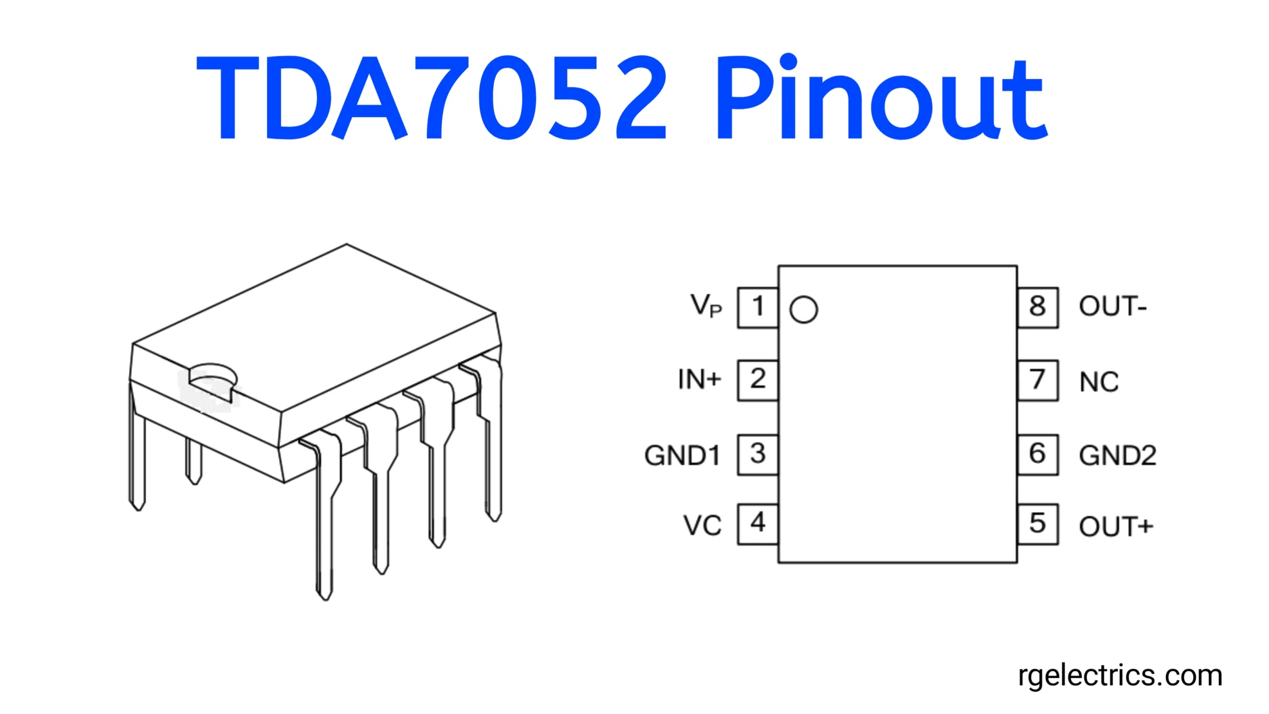 TDA7052 Pinout TDA7052 Pinout