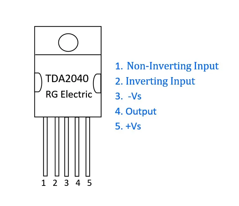 tda2040 pinout