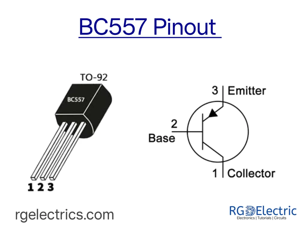 bc557 pinout