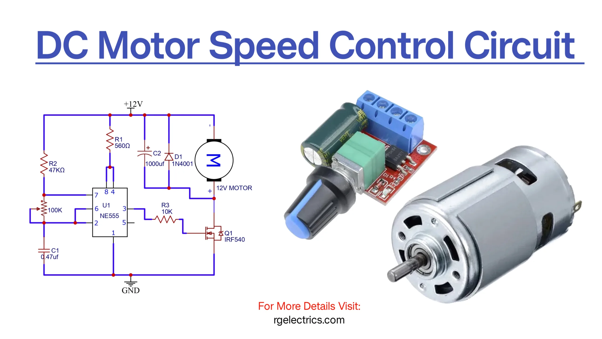 DC Motor Speed Control Circuit