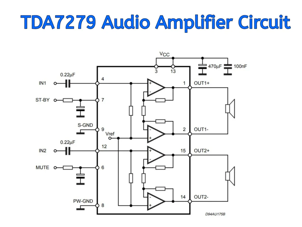 TDA7279 Audio Amplifier Circuit
