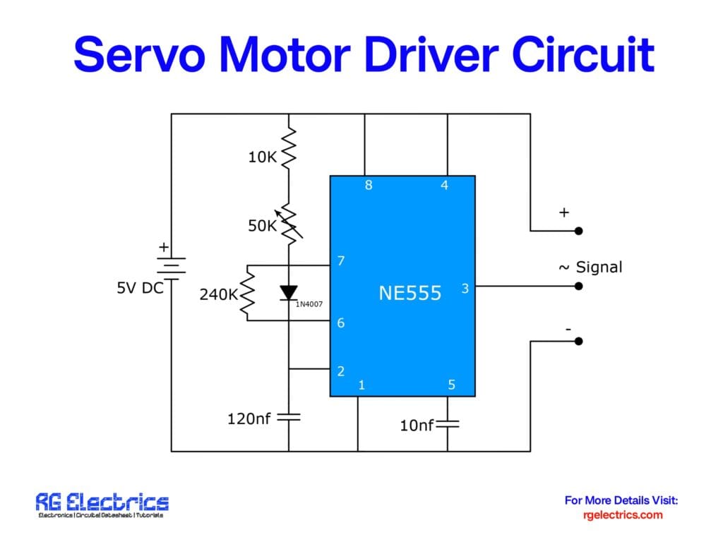 servo driver circuit ne555