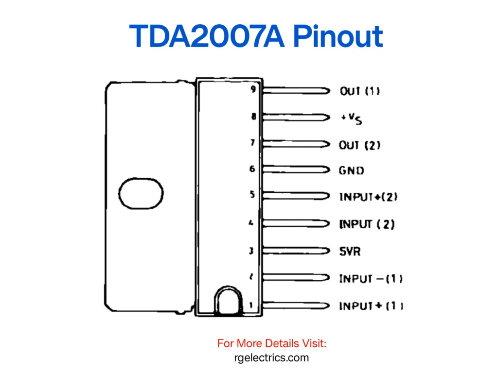 tda2007a pinout