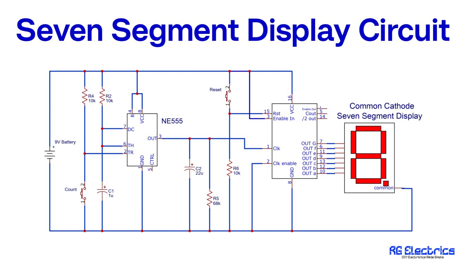 Seven Segment Display Circuit — RG Electrics
