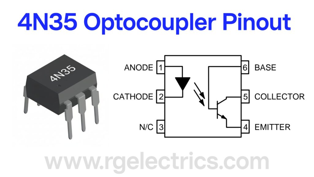 4N35 Optocoupler Pinout