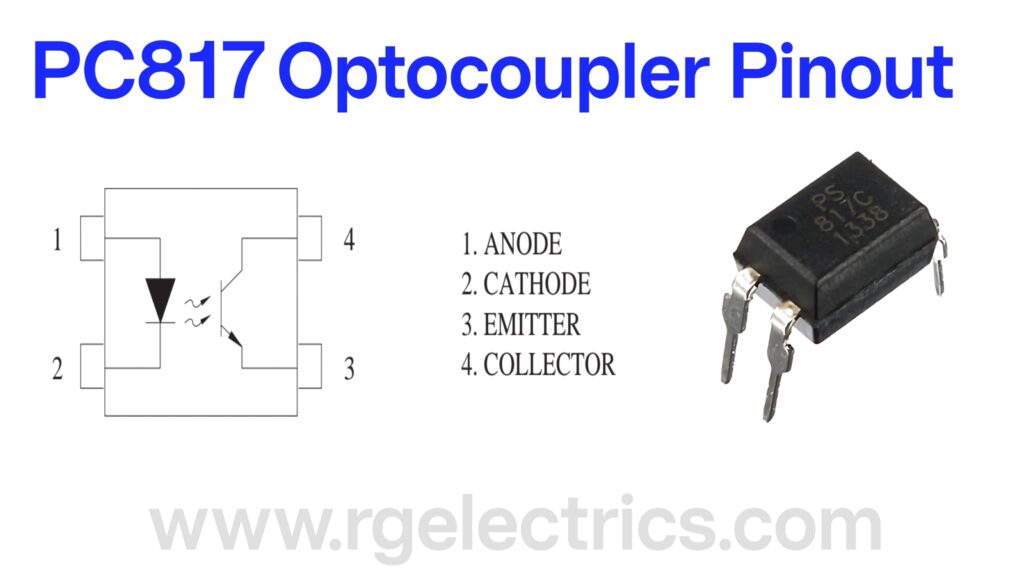 PC817 Optocoupler Pinout